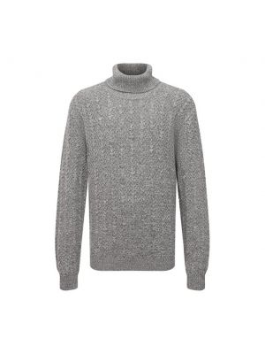 Кашемировый свитер Kiton серый