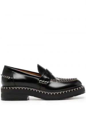 Pantofi loafer din piele Chloé negru