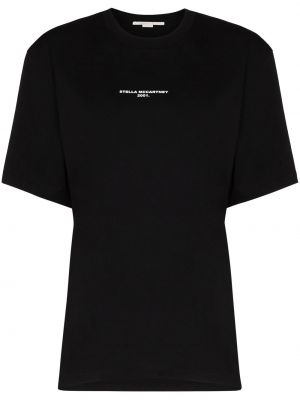Camiseta con estampado Stella Mccartney negro