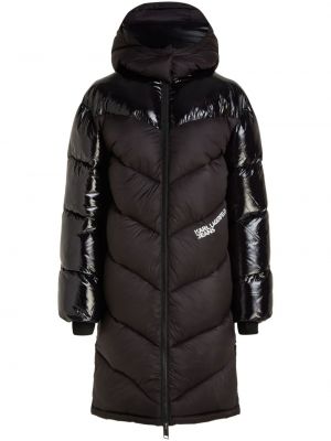Traper jakna s printom Karl Lagerfeld Jeans crna