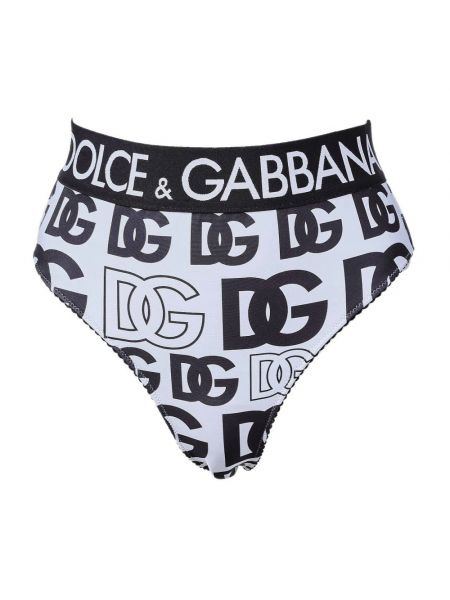 Majtki z nadrukiem Dolce And Gabbana białe