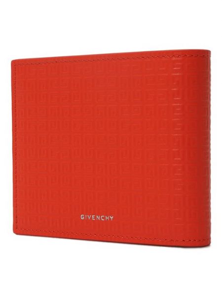 Кожаный кошелек Givenchy оранжевый