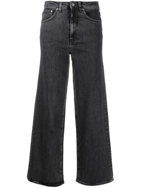 Jeans taille haute large Toteme gris