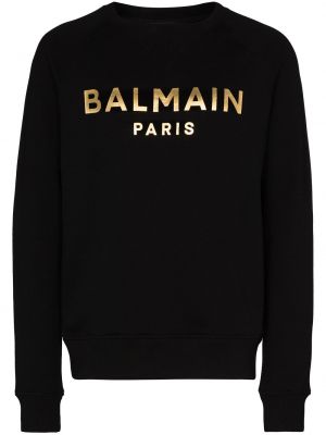 Trykt sweatshirt Balmain svart