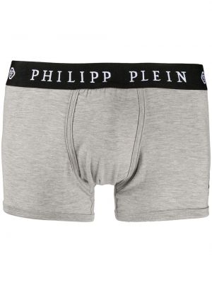 Boxershorts mit stickerei Philipp Plein grau