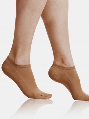Jantárové ponožky Bellinda hnedá