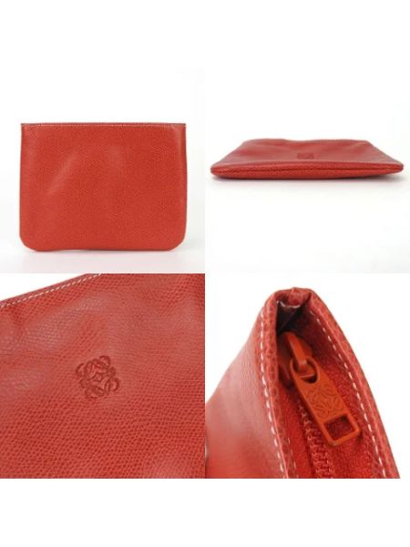 Bolso clutch de cuero Loewe Pre-owned rojo