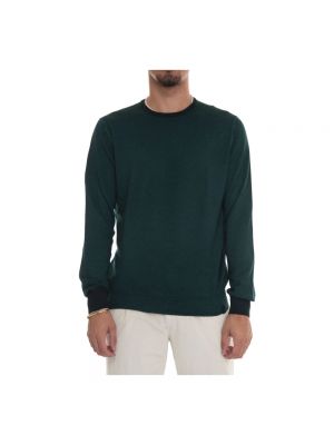Dzianinowy sweter z okrągłym dekoltem Fay zielony