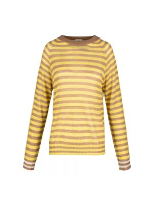 Sweter z okrągłym dekoltem Alysi żółty