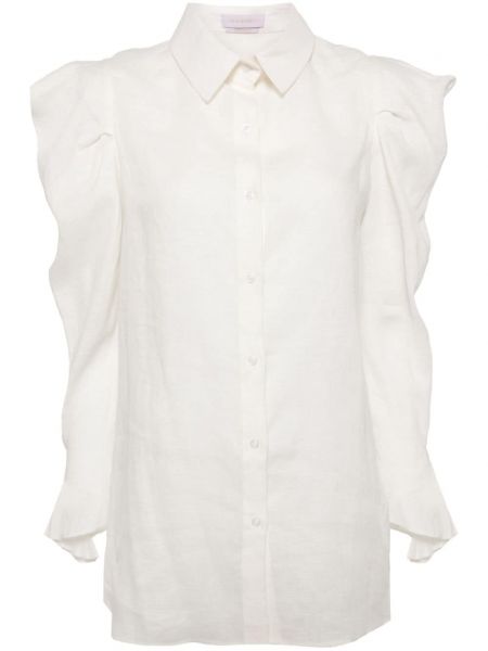 Μακρύ πουκάμισο με κουμπιά Saiid Kobeisy λευκό