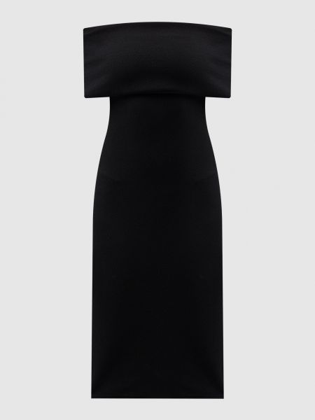 Сукня міді Bottega Veneta чорна