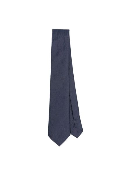 Jacquard krawatte Emporio Armani blau