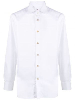 Koszula bawełniana Kiton biała