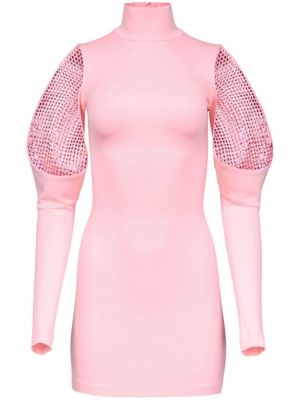 Mini-abito con cristalli Area rosa
