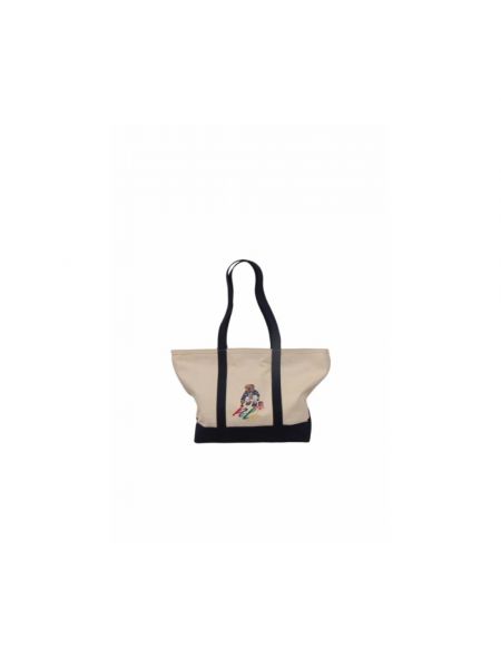 Shopper handtasche mit taschen Polo Ralph Lauren beige