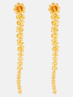 Σκουλαρίκια με πετραδάκια Simone Rocha πορτοκαλί