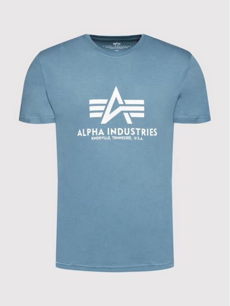Podstawowa koszulka Alpha Industries niebieska