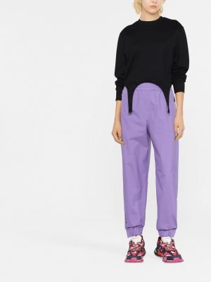 Sportovní kalhoty Moncler Grenoble fialové