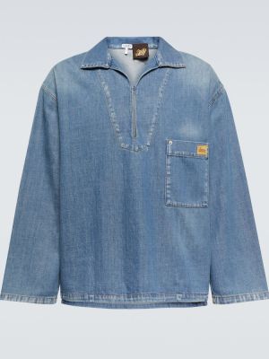Koszula jeansowa oversize Loewe niebieska