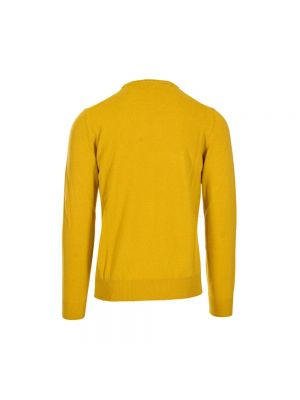 Jersey de lana de tela jersey de cuello redondo Brooksfield amarillo