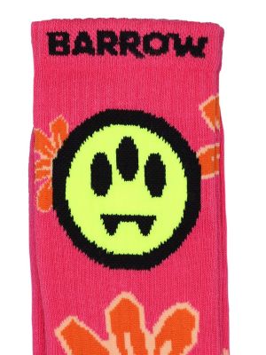 Kvetinové bavlnené ponožky Barrow biela