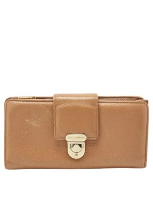 Beżowy portfel skórzany Dolce & Gabbana Pre-owned