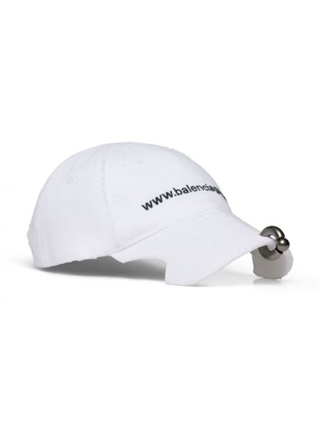 Cappello con visiera Balenciaga bianco
