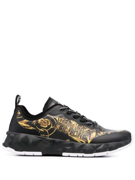 Trykt sneakers Versace Jeans Couture svart