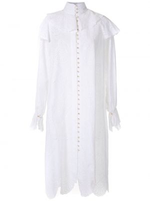 Vestido de noche con bordado Olympiah blanco