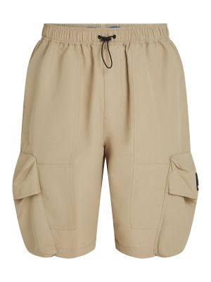 „cargo“ stiliaus kelnės Karl Lagerfeld Jeans smėlinė