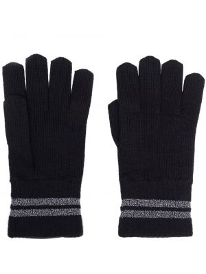 Ριγέ γάντια από μαλλί merino Canada Goose μαύρο