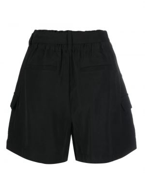 Spitzen schnür shorts mit plisseefalten Dkny schwarz