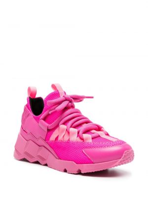 Sneakersy sznurowane koronkowe Pierre Hardy różowe