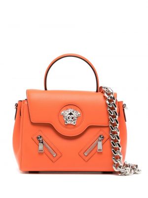 Väska i läder Versace orange