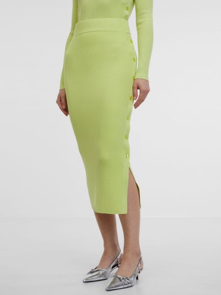 Zelené midi sukně Orsay