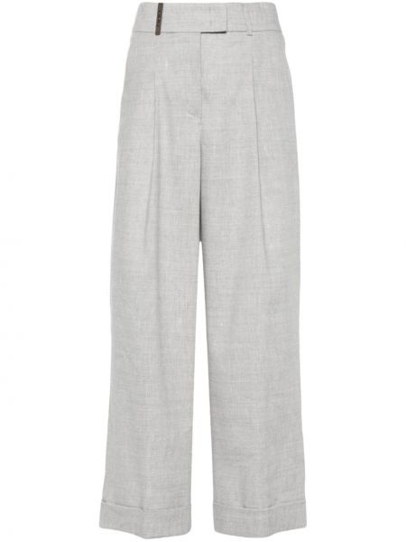 Pantalon plissé Peserico gris