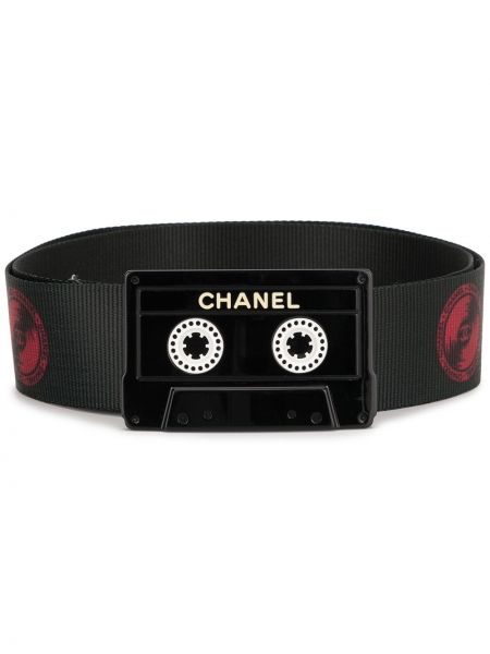 Cintura con stampa Chanel Pre-owned nero