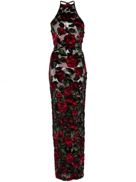 Maksi haljina s cvjetnim printom Balmain