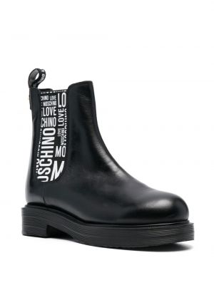 Chelsea boots mit print Love Moschino schwarz