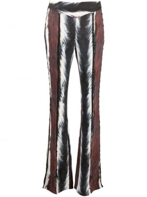 Pantaloni cu șireturi cu imagine cu imprimeu animal print Roberto Cavalli