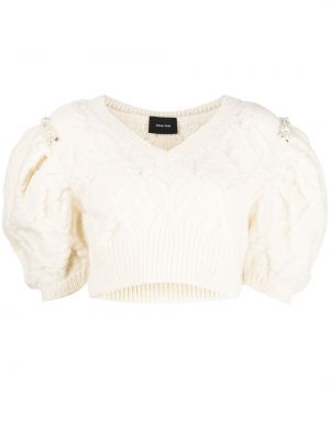 Pull à manches bouffantes Simone Rocha blanc