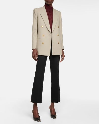 Прозрачна копринена блуза Saint Laurent