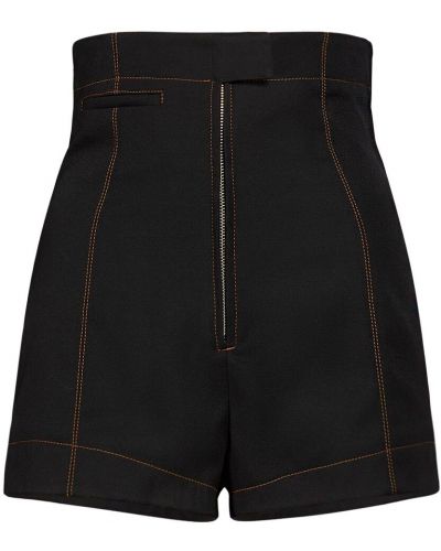 Shorts en laine Jacquemus noir
