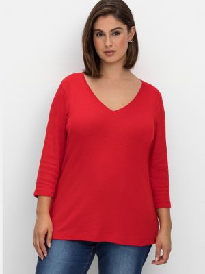 T-shirt Sheego rouge