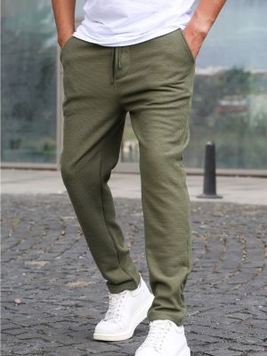 Běžecké kalhoty Madmext khaki