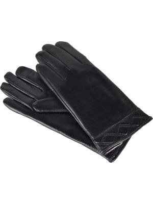 Usnjene rokavice Semi Line črna