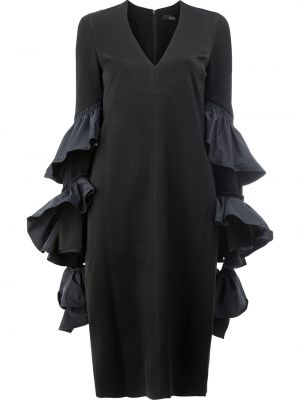 Hedvábné večerní šaty Ellery - černá