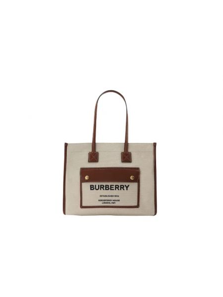 Shopperka bawełniana Burberry Vintage