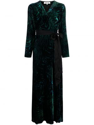 Tigrované šaty s potlačou Dvf Diane Von Furstenberg čierna