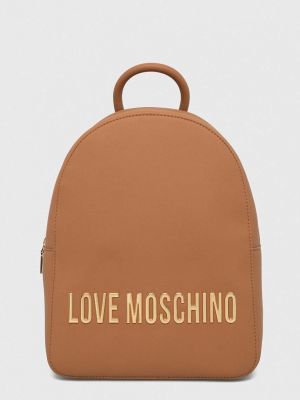 Коричневый рюкзак с аппликацией Love Moschino